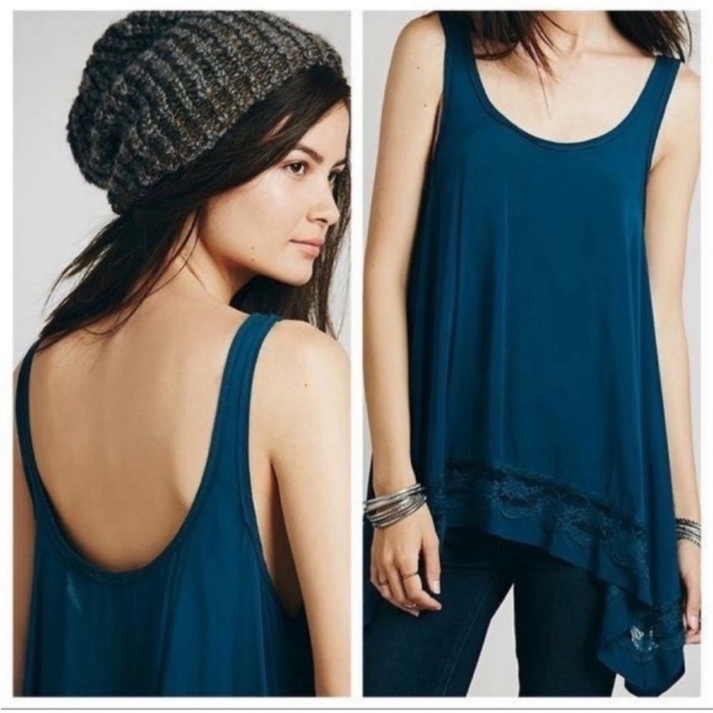 Free People Fairy Lace Trim Tank Top - Picture 7 of 7